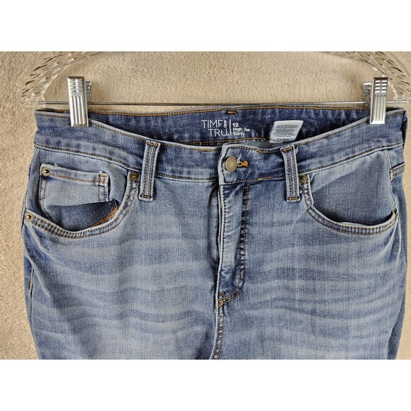 Time And Tru Women's High Rise Curvy Denim Jeans Size 12 - Picture 2 of 3